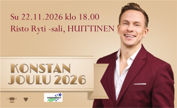 22.11. Konstan Joulu 2026 – Huittinen, Risto Ryti -sali